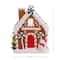 7" Brown Nostalgic Ceramic Lit Gingerbread House